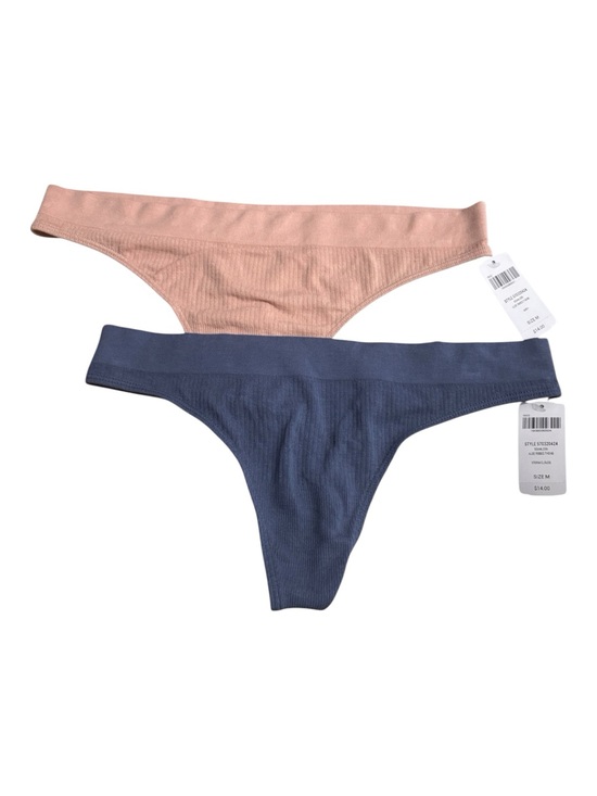 Soma Other - SOMA 2-Pack Ribbed Thong Panties in Blush and Navy Size Medium — NWT